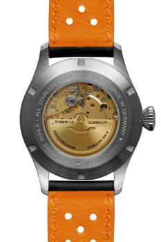 Preview: Bauhaus Aviation Herrenuhr Automatik mit Wochentagsanzeige und Lederarmband